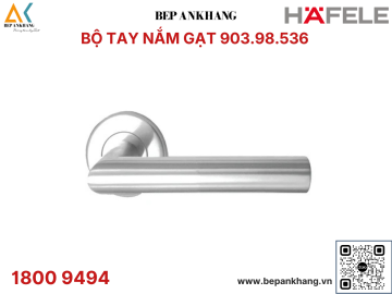 Bộ tay nắm gạt Hafele có nắp che - 903.98.536